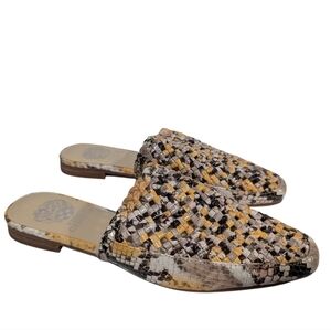 Vince Camuto Women's Pandie Snake Print Woven Mules Size 7 M